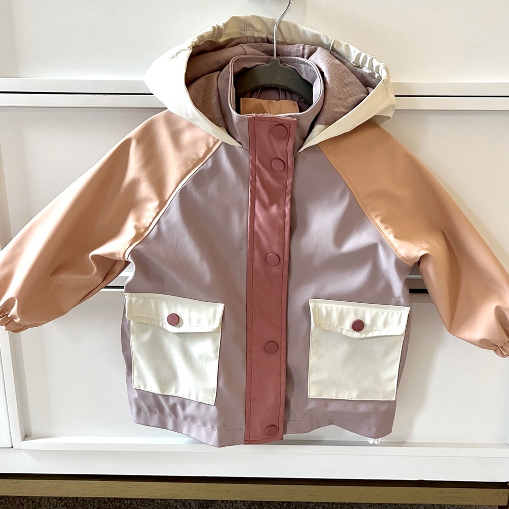 Zara toddler girls rain jacket